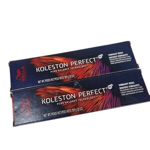 x2 Wella Koleston Perfect 6/45 Hair Dye Color Dark Blonde Red Violet